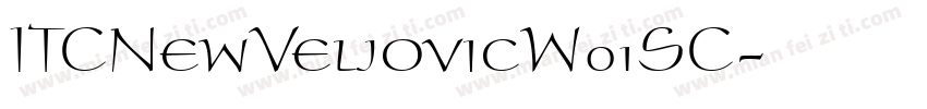 ITCNewVeljovicW01SC字体转换