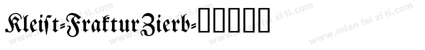 Kleist-FrakturZierb字体转换