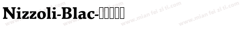 Nizzoli-Blac字体转换