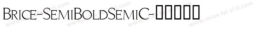 Brice-SemiBoldSemiC字体转换