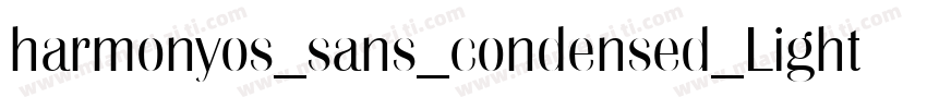 harmonyos_sans_condensed_Light字体转换