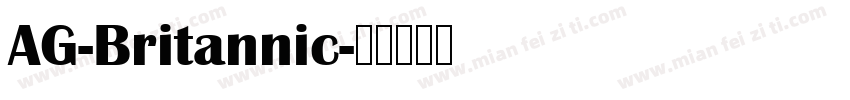 AG-Britannic字体转换