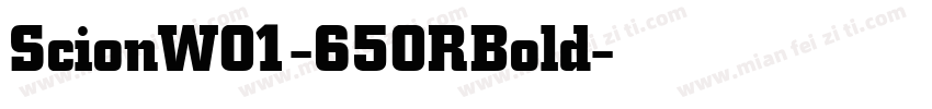 ScionW01-650RBold字体转换