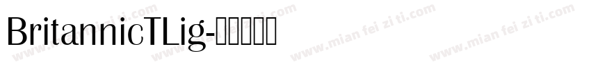 BritannicTLig字体转换