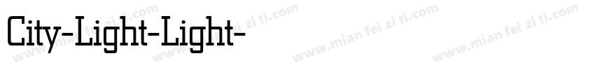 City-Light-Light字体转换