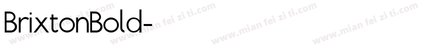 BrixtonBold字体转换