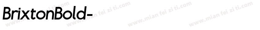 BrixtonBold字体转换