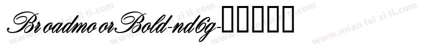 BroadmoorBold-nd6g字体转换