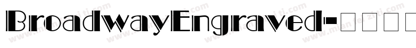 BroadwayEngraved字体转换
