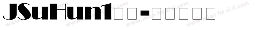 JSuHun1字体字体转换