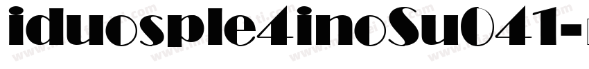 iduosple4inoSu041字体转换