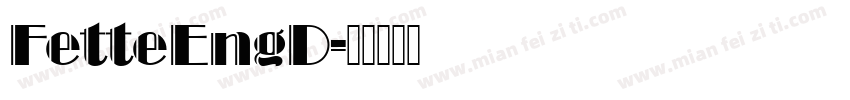 FetteEngD字体转换