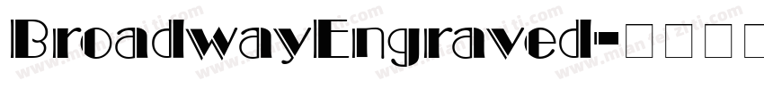 BroadwayEngraved字体转换