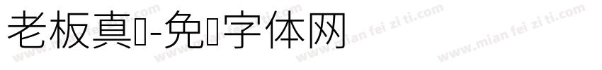 老板真帅字体转换