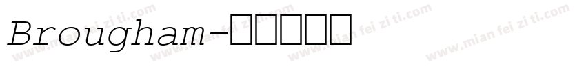 Brougham字体转换