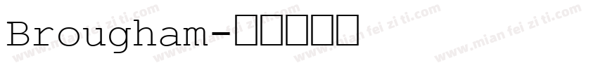 Brougham字体转换