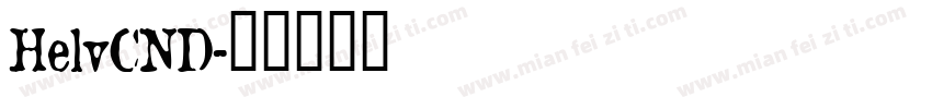HelvCND字体转换