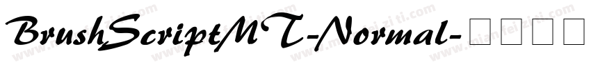 BrushScriptMT-Normal字体转换