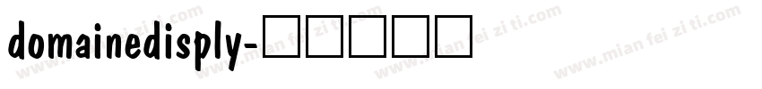 domainedisply字体转换
