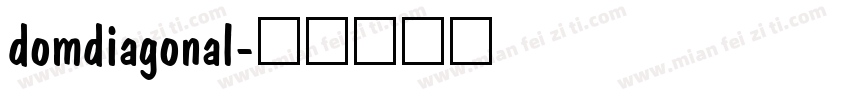 domdiagonal字体转换