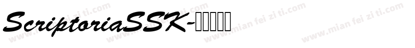 ScriptoriaSSK字体转换
