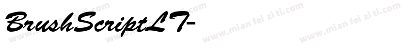 BrushScriptLT字体转换