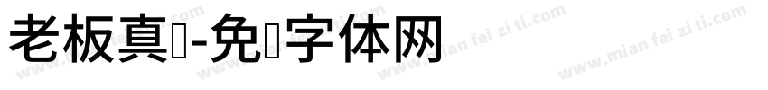 老板真帅字体转换