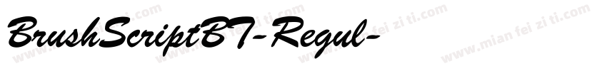 BrushScriptBT-Regul字体转换