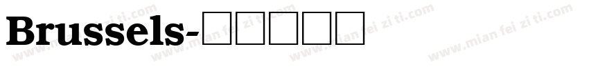 Brussels字体转换