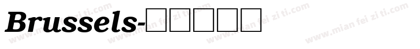 Brussels字体转换