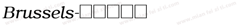 Brussels字体转换