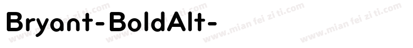 Bryant-BoldAlt字体转换