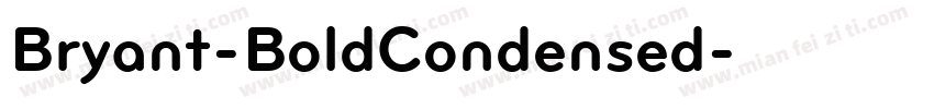 Bryant-BoldCondensed字体转换