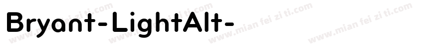 Bryant-LightAlt字体转换