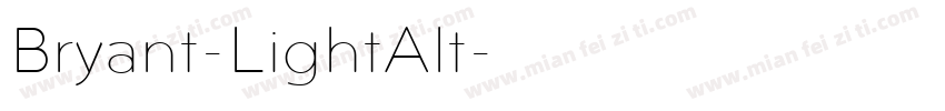 Bryant-LightAlt字体转换