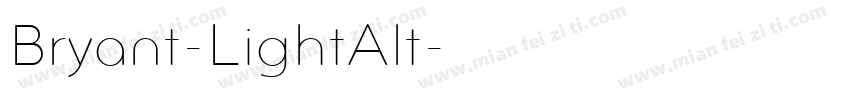 Bryant-LightAlt字体转换