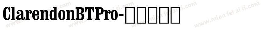 ClarendonBTPro字体转换