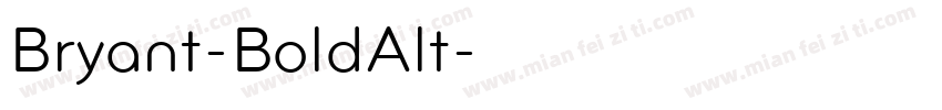 Bryant-BoldAlt字体转换