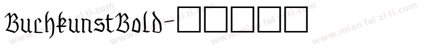BuchkunstBold字体转换