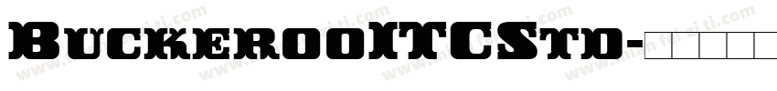 BuckerooITCStd字体转换
