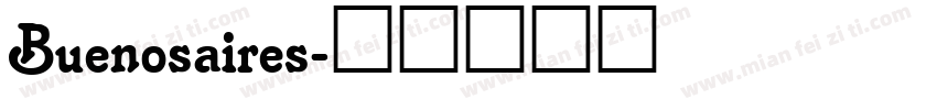 Buenosaires字体转换