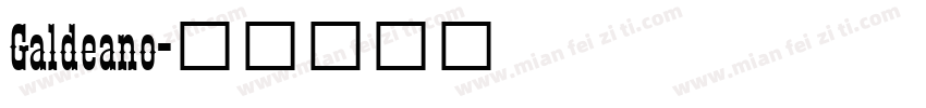Galdeano字体转换