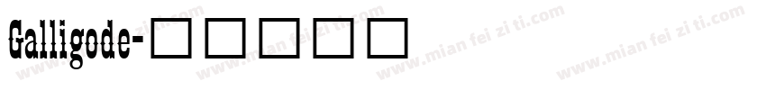 Galligode字体转换