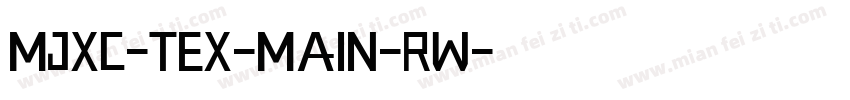 MJXc-TeX-main-Rw字体转换