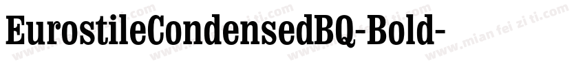 EurostileCondensedBQ-Bold字体转换