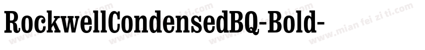 RockwellCondensedBQ-Bold字体转换