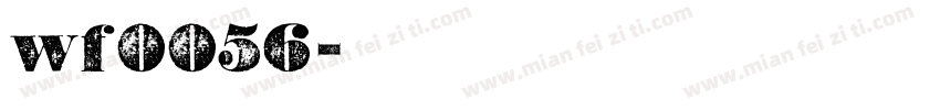 wf0056字体转换
