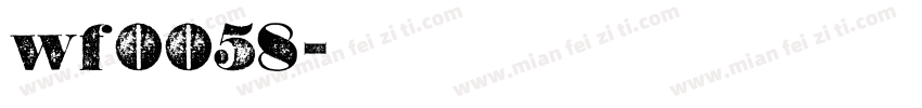 wf0058字体转换