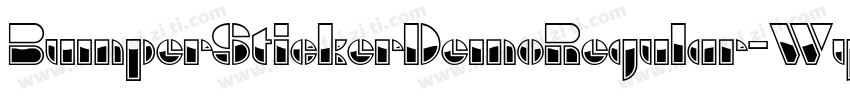 BumperStickerDemoRegular-Wypa9字体转换