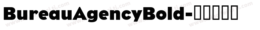 BureauAgencyBold字体转换